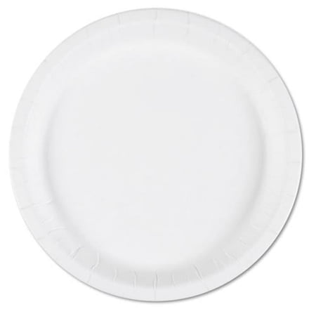 Skilcraft Round Paper Plates, 9"Diameter, 3/4" Deep, 1000/Box, White 8993056