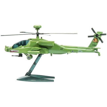 Skill 1 Apache Snap Together Painted Plastic Model Helicopter Kit