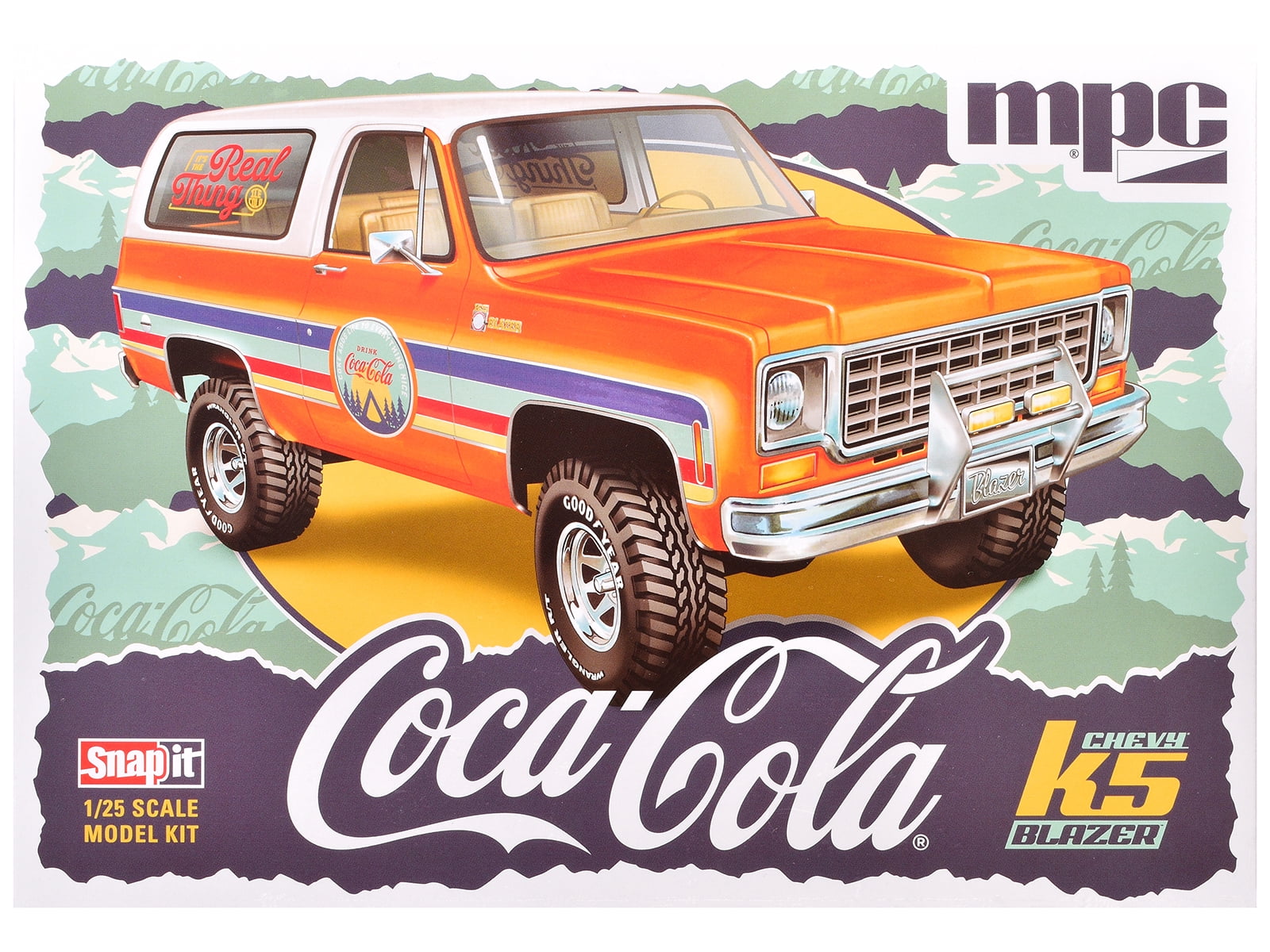 Skill 1 Model Kit Chevrolet K5 Blazer "Coca-Cola" 1/25 Plastic Snap Model by MPC