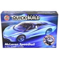 thumbnail image 1 of Skill 1 Model Kit McLaren Speedtail Light Blue with Black Top Snap Together Painted Plastic Model Car Kit by Airfix Quickbuild, 1 of 4