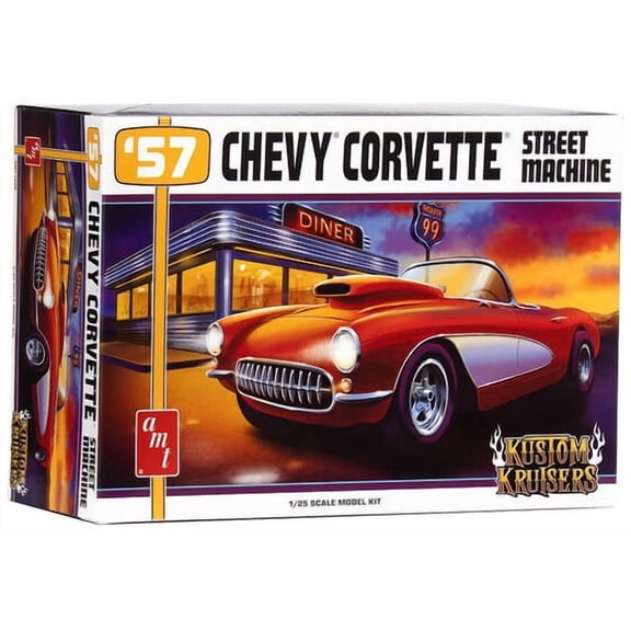 AMT 1957 Chevy Corvette Street Machine 1/25 Scale Model Kit
