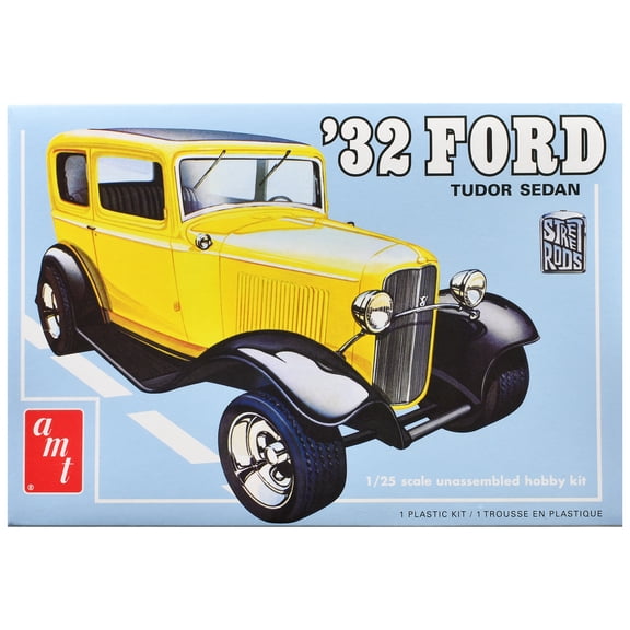 Skill 2 Model Kit 1932 Ford Tudor Sedan "Street Rods" Series 1/25 Scale Model by AMT