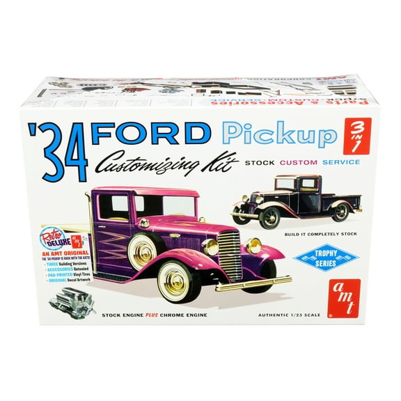 AMT 1120 1/25 1934 F0rd Pickup Customizing Model Kit