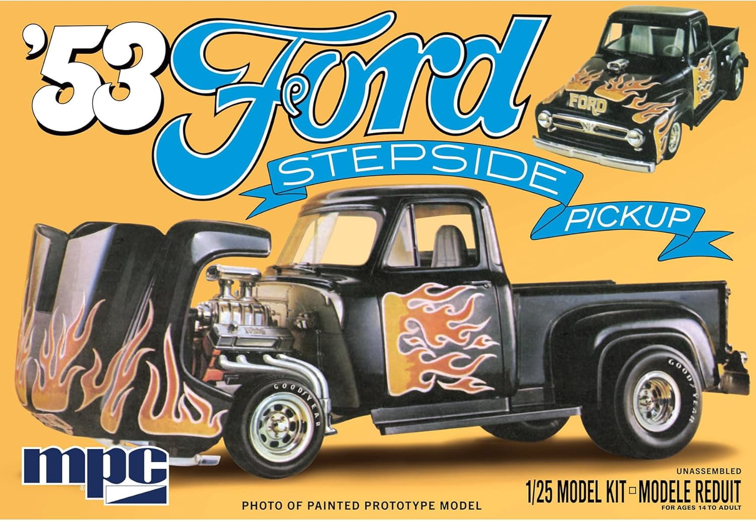 1953 Ford Pickup Flip-Nose Model Kit 1/25 Scale