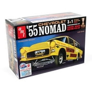 AMT: 1:25 Scale Model Kit - 1955 Chevy Nomad - 172 Parts, Skill Level 2, 7.5", Authentic Vehicle Building Kit, 3-In-1 Customizing, Unpainted, Age 14+