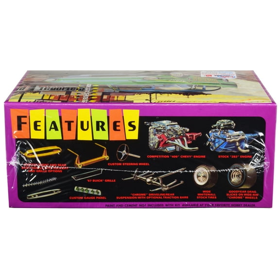 Skill 2 Model Kit 1957 Chevrolet Bel Air "Pepper Shaker" 3 in 1 Kit 1/25 Scale Model by AMT