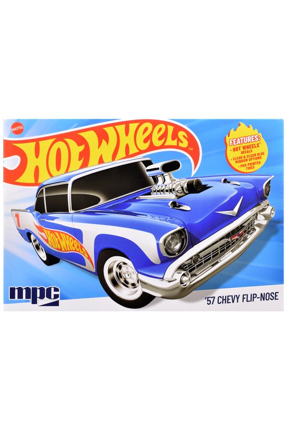 Skill 2 Model Kit 1957 Chevrolet Sedan Flip-Nose "Hot Wheels" 1/25 Scale Model by MPC
