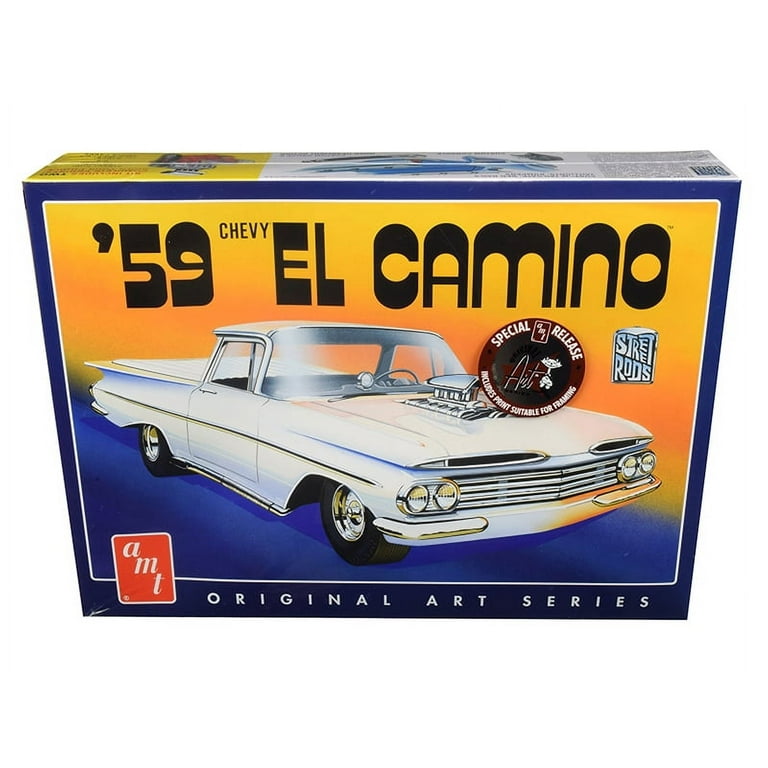 Skill 2 Model Kit 1959 Chevrolet El Camino 2-in-1 Kit Original Art Series  1/25 Scale Model by AMT 