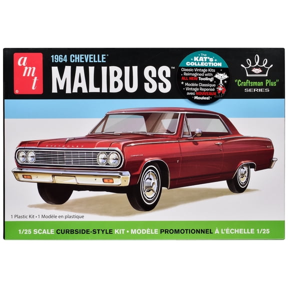 Skill 2 Model Kit 1964 Chevrolet Chevelle Malibu SS "Craftsman Plus" Series 1/25 Scale by AMT