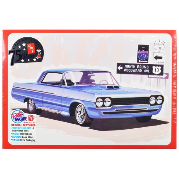 Skill 2 Model Kit 1964 Chevrolet Impala "Super Street Rod" 3-in-1 Kit 1/25 Scale Model by AMT