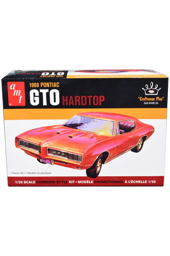 Skill 2 Model Kit 1968 Pontiac GTO Hardtop "Craftsman Plus" Series 1/25 Scale Model by AMT