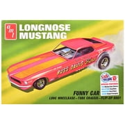 Skill 2 Model Kit 1969 Ford Mustang Longnose Funny Car "Gas Ronda" 1/25 Scale Model by AMT