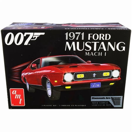 Skill 2 Model Kit 1971 Ford Mustang Mach 1 (James Bond 007) Diamonds are Forever (1971) Movie 1/25 Scale Model by AMT