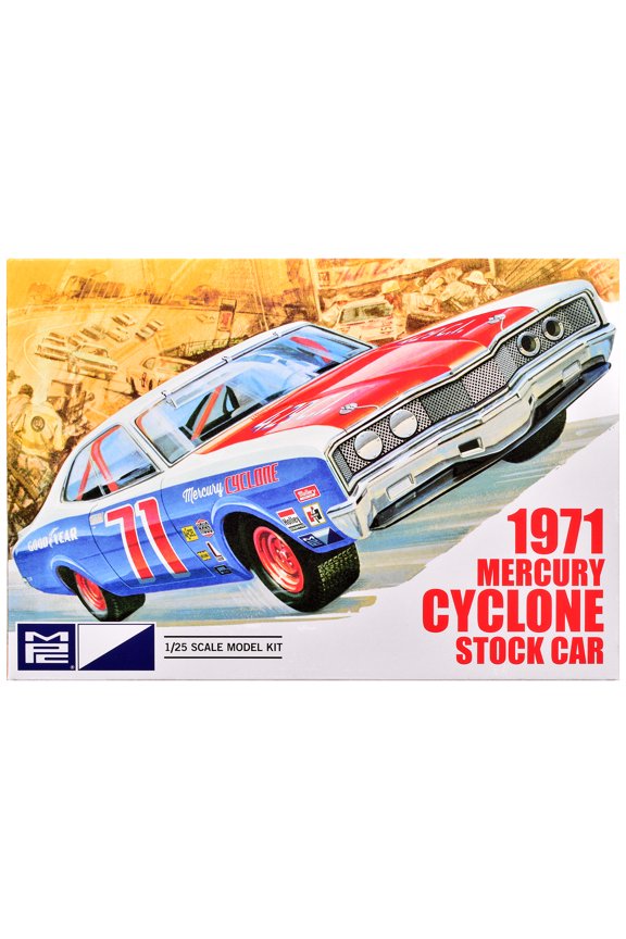 Skill 2 Model Kit 1971 Mercury Cyclone Stock Car 1/25 Plastic Model by MPC