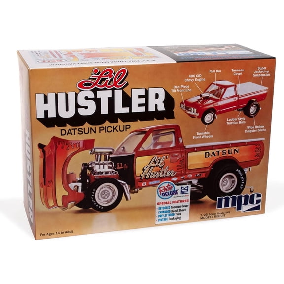 MPC 1975 Datsun Pickup Li'l Hustler 1/25 Scale Model Kit