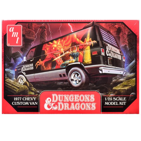 Skill 2 Model Kit 1977 Chevrolet Custom Van "Dungeons & Dragons" 1/25 Scale Model by AMT