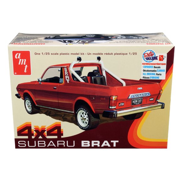 Skill 2 Model Kit 1978 Subaru BRAT 4x4 Pickup Truck 1/25 Scale Model by AMT