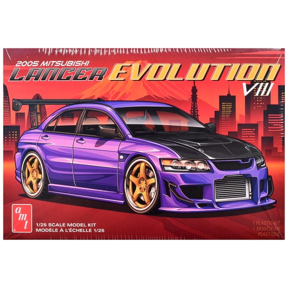 Skill 2 Model Kit 1995 Mitsubishi Lancer Evolution VIII 1/25 Scale Model by AMT