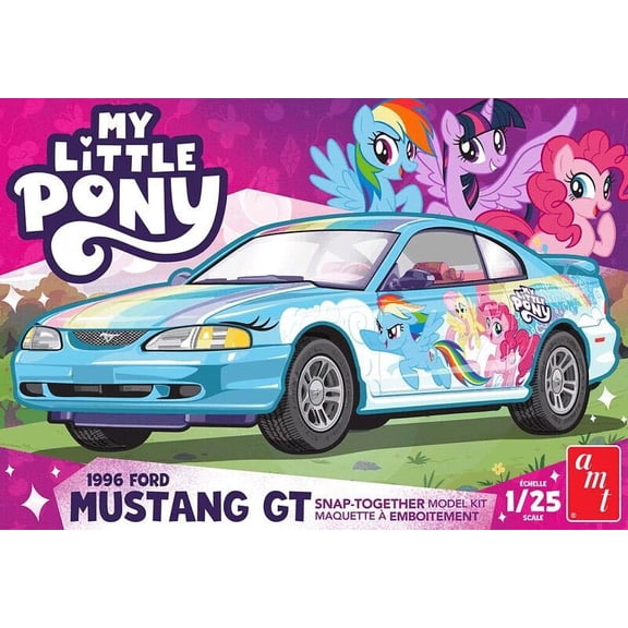 AMT My Little Pony 1996 Ford Mustang 1/25 Snap Scale Model Kit