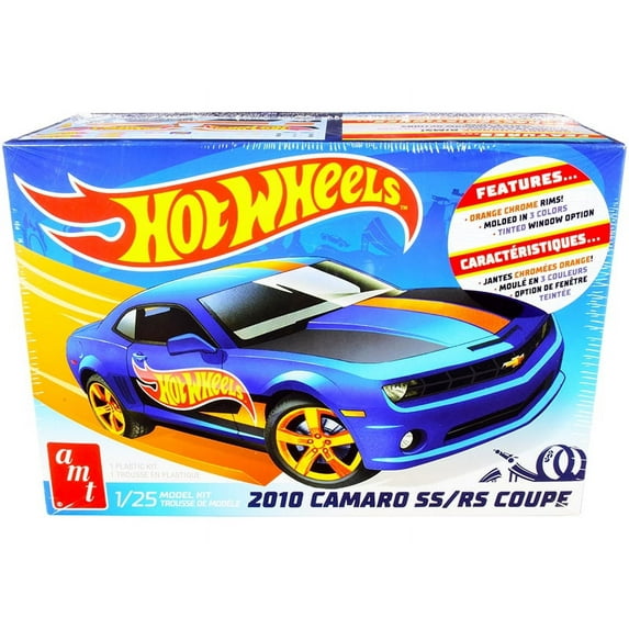 Skill 2 Model Kit 2010 Chevrolet Camaro SS/RS Coupe Hot Wheels 1/25 Scale Model by AMT