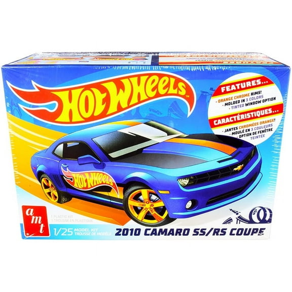 Skill 2 Model Kit 2010 Chevrolet Camaro SS/RS Coupe Hot Wheels 1/25 Scale Model by AMT