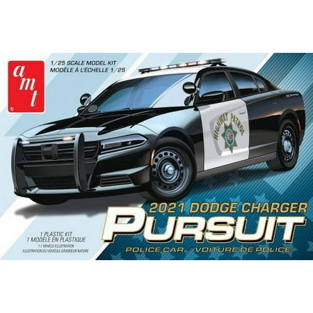 Skill 2 Model Kit 2021 Dodge Charger Pursuit Police Car 1/25 Scale Model by AMT