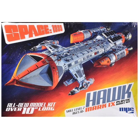 Skill 2 Model Kit Hawk Mark IX Spacecraft "Space: 1999" (1975-1977) TV Series 1/72 Scale Model by MPC