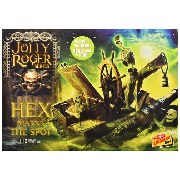 Skill 2 Model Kit Jolly Roger Series "Hex Marks the Spot" Diorama Set 1/12 Scale Model by Lindberg