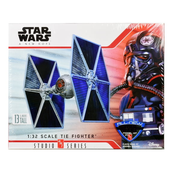 Skill 2 Model Kit Tie Fighter "Star Wars: Episode IV  A New Hope" (1977) Movie 1/32 Scale Model by AMT