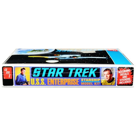 Skill 2 Model Kit U.S.S. Enterprise NCC-1701 Space Ship "Star Trek" 1/650 Scale Model by AMT