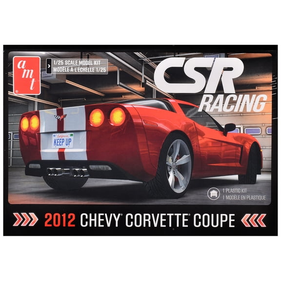 Skill 2 Model Kit of 2012 Chevrolet Corvette Coupe "CSR Racing" 1/25 Scale Model by AMT
