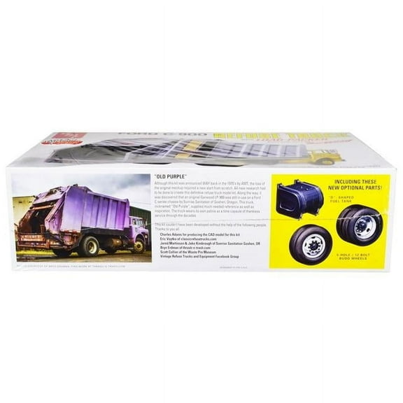 Skill 3 Model Kit - 1 by 25 Scale Model for Ford C-900 GarWood Refuse Garbage Truck with Load-Packer