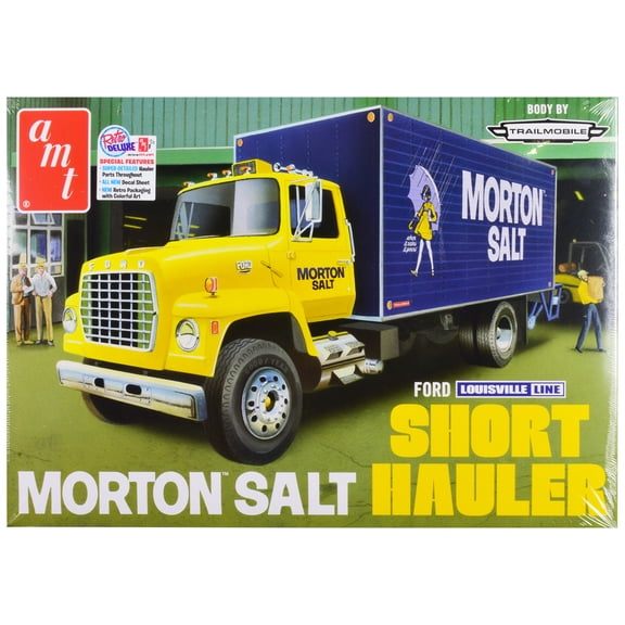 Skill 3 Model Kit Ford Louisville Line Short Hauler "Morton Salt" 1/25 Scale Model by AMT