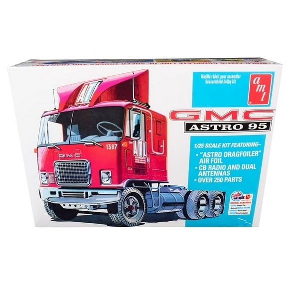 Skill 3 Model Kit GMC Astro 95 Truck Tractor 1/25 Scale Model by AMT