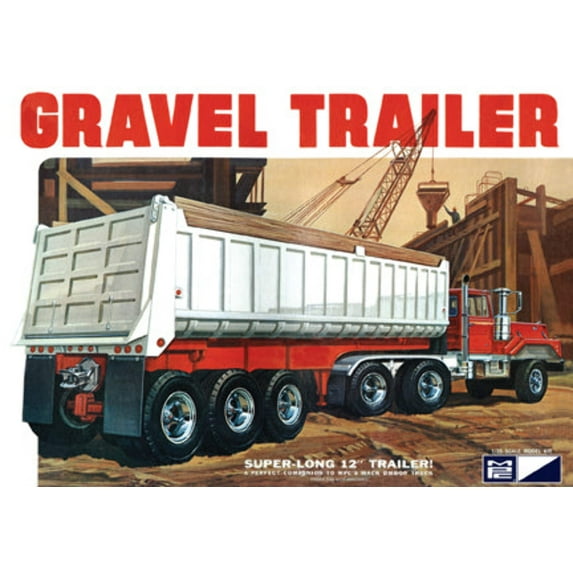 MPC 1/25 3 Axle Gravel Trailer MPC823 Plastics Car/Truck 1/24-1/25