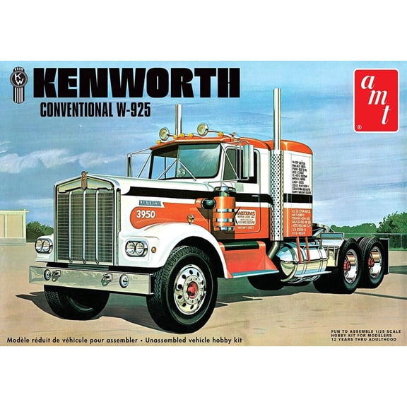AMT Kenworth W925 Conventional 1/25 Scale Model Kit