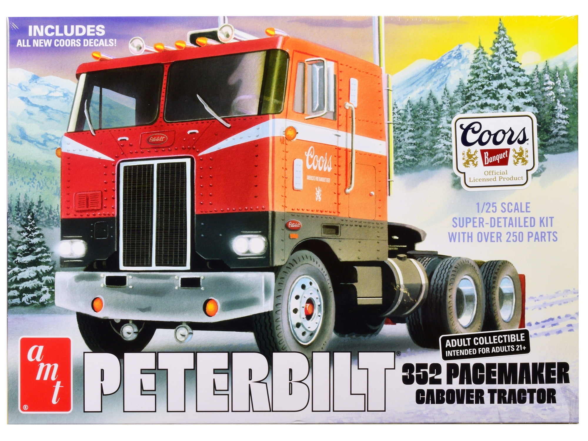 A.M.T Peterbilt 352 Pacemaker Coors Tractor, 1/25 Scale