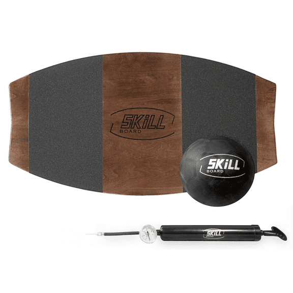 Skill Board (Grip) - Balance on a Ball - 360 Degree Range of Motion - Improve Balance, Core Strength, Fitness and All Sports