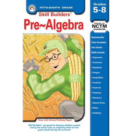 Pre-Owned Skill Builders Pre-Algebra Grades 5-8 (Paperback) 1932210091 9781932210095