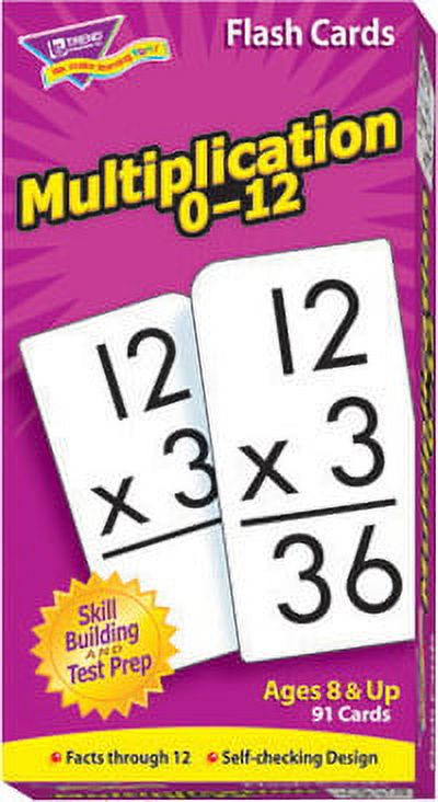 Skill Drill Flash Cards, Multiplication, 3 X 6, Black And White, 91 ...