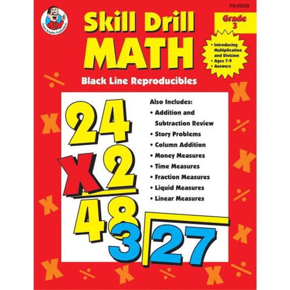Pre-Owned Pre-Owned Skill Drill Math Grade 3 Paperback