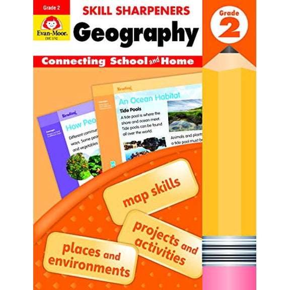 Pre-Owned Skill Sharpeners: Geography, Grade 2 Workbook (Paperback) 1629384690 9781629384696