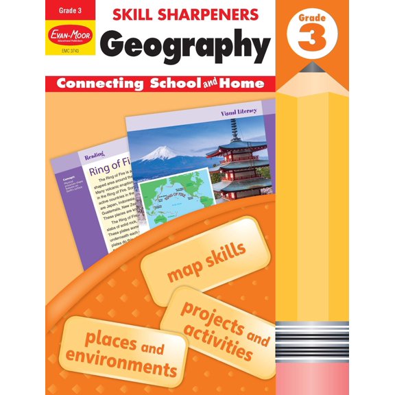 Pre-Owned Skill Sharpeners: Geography, Grade 3 (Paperback) 1629384704 9781629384702