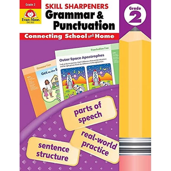 Pre-Owned Skill Sharpeners: Grammar & Punctuation, Grade 2 Workbook (Paperback) 162938870X 9781629388700