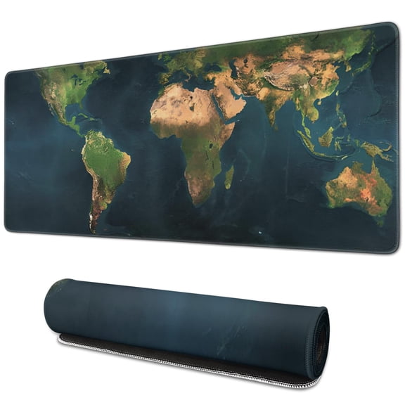 Skill & Style Combined - Professional Large Mouse Pad & Gaming Mat - Unique Map Theme (31.5x11.8 Inch)
