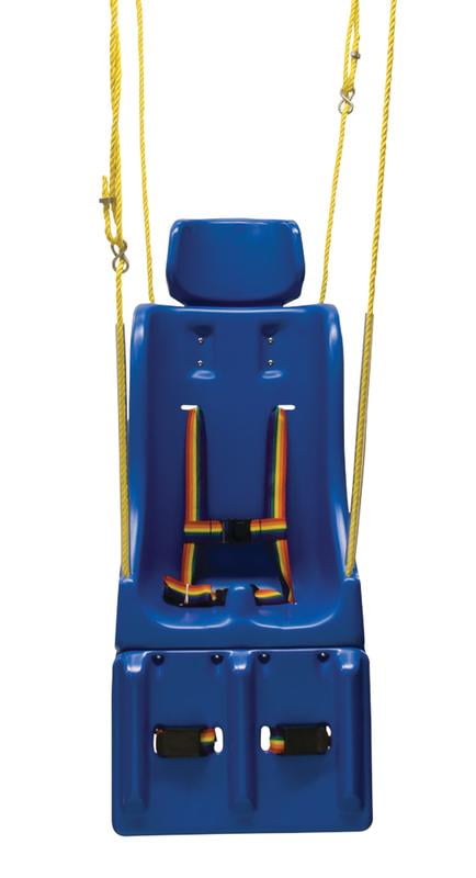 Skillbuilders Full Support Swing Seat with Pommel, Head And Leg Rest, Medium (Teenager), with Chain