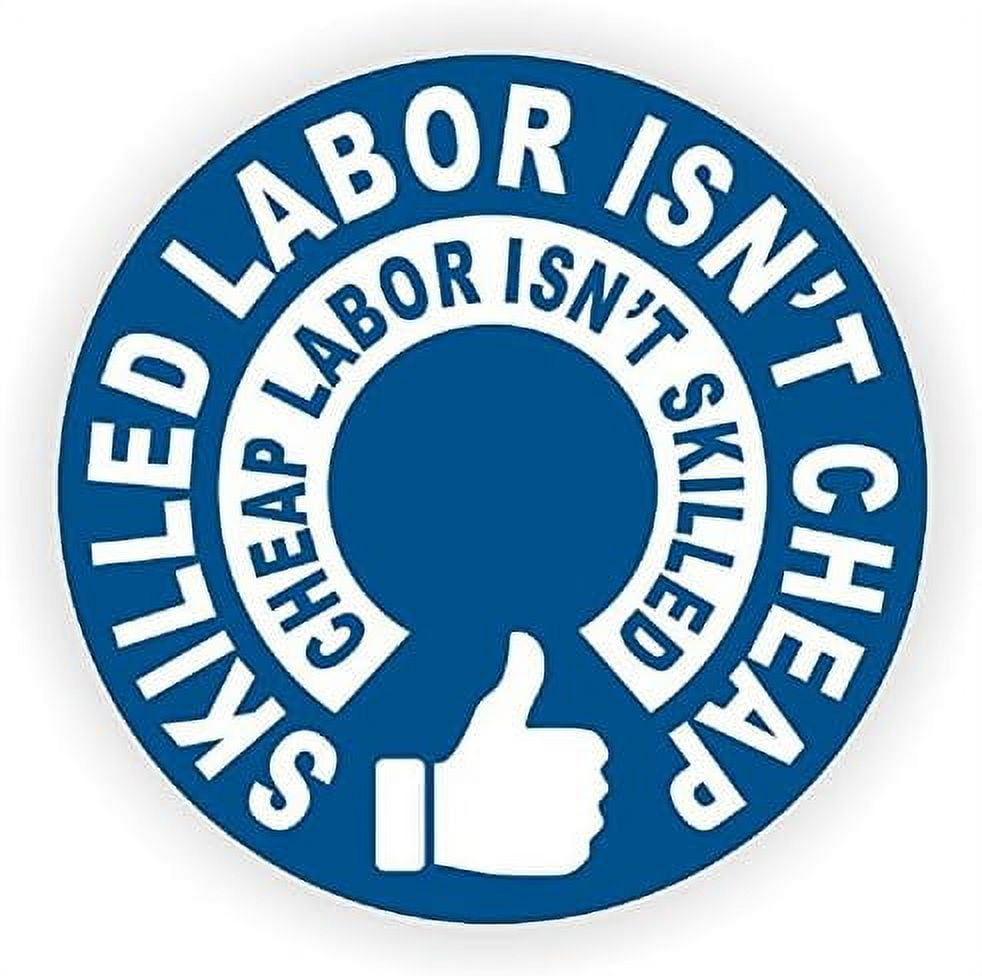 Skilled Isn't Cheap Hard Hat Sticker/Funny Helmet Decal Label Toolbox