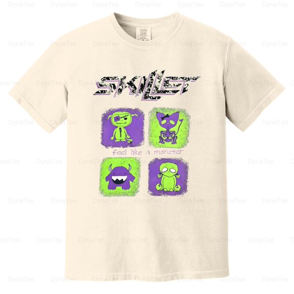 Skillet I Feel Like Monster Album Metal Rock Fan Favorite Comfort Color T-Shirt V40757 Unisex, up to 4XL