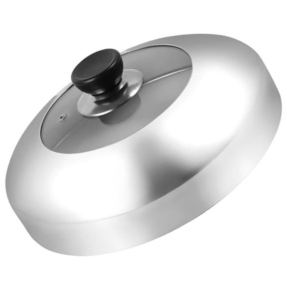 Skillet Lid Wok Stainless Steel Pot Griddle Cast Iron Lids Steam Universal for Pots Accessories Tempered Glass