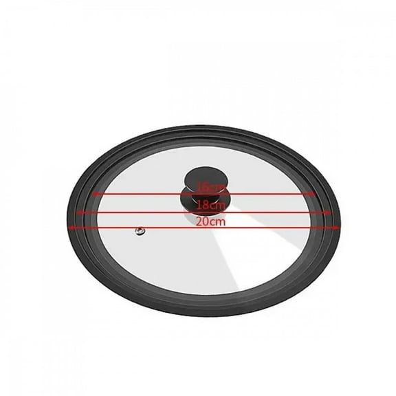 Skillets Multifunctional Adaptable Lids 16-22-28-32cm Silicone Glass Covers Pans Stove Round Protector Caps Kitchen Accessories